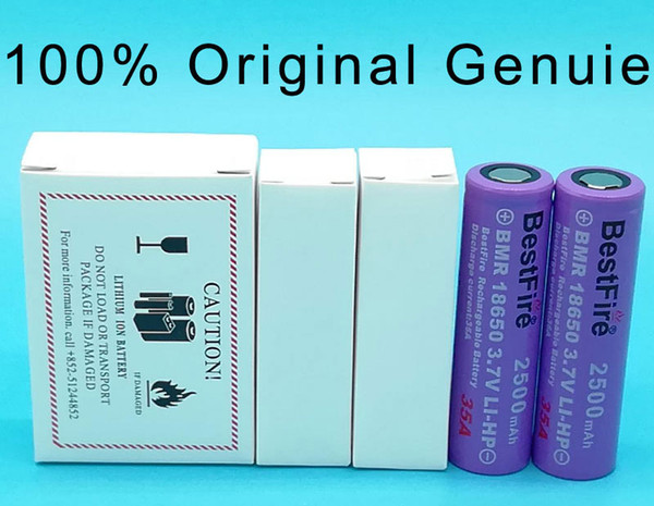 100% Original Geniune High Quality BestFire 18650 Battery 4000mAh IMR 3.7V 2500 35A E Cig High Drain Rechargable Lithium Batteries Cell