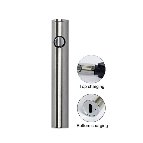 650mAh Max Preheat Battery Variable Voltage Bottom VV Battery With USB 510 Vape Pen Battery USB Charger