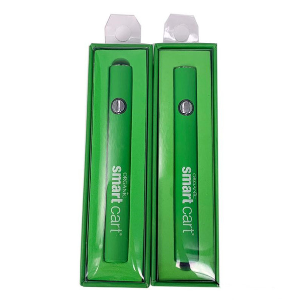 New Smart Battery 380mAh 510 Thread Battery Adjustable Voltage Batteries Oil Cartridge Vape Pen Box Packaging Amigo ecig SmartCart