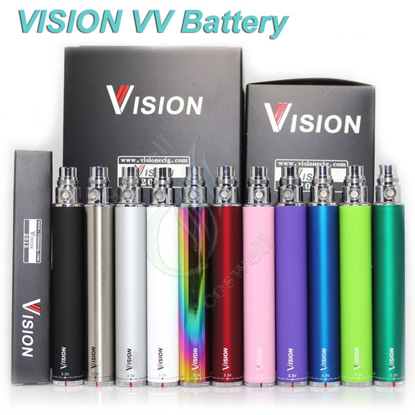 Vision Spin electronic cigarette ego c twist 3.3-4.8V Variable Voltage VV battery 650 900 1100 1300mAh e cigarette ego Cartridges atomizers