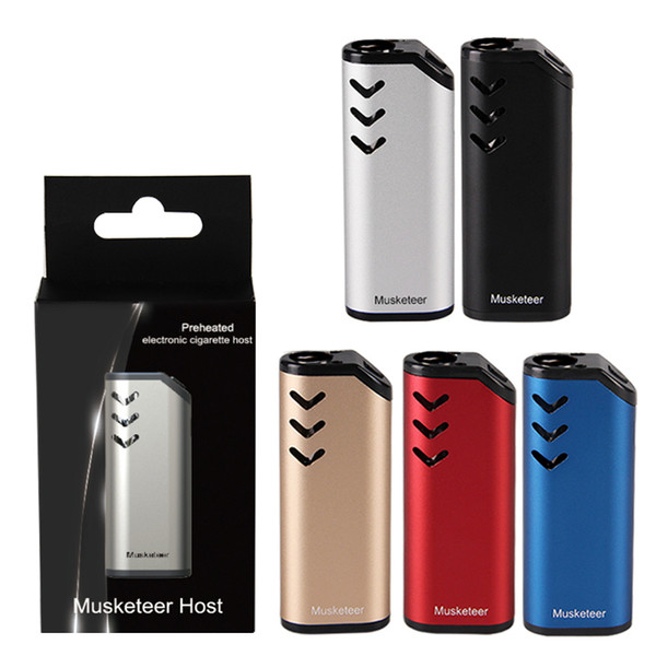 Original ECT Musketeer vape preheating battery 650mAh vv for Thick oil cartridges Vaporizer Electronic Cigarette