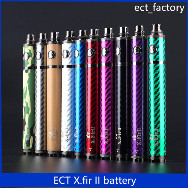 ECT original x.fir II Battery 1600mah vision II upgraded battery for electronic cigarette 510 thread Vape Pen