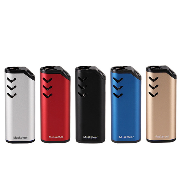 Newest Electronic Cigarette ECT Musketeer vape mod for Thick oil vape cartridge 650mah preheating Battery Vaporizer