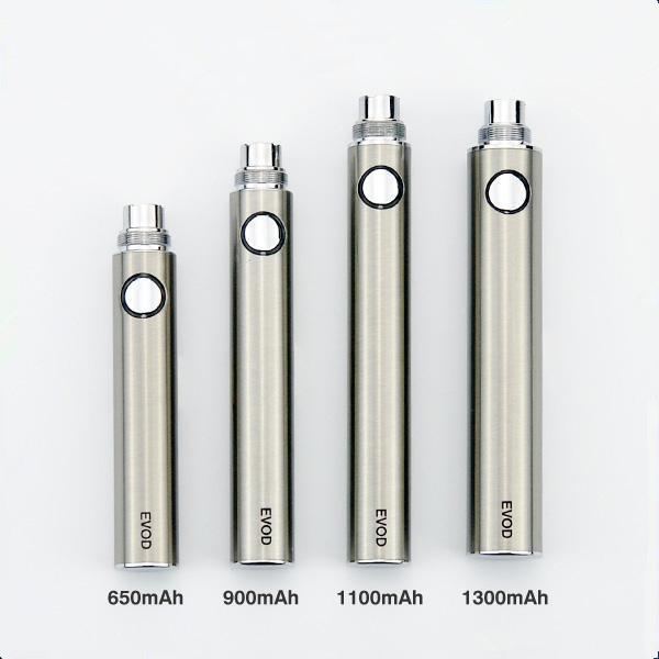 Ecigs EVOD 650mah 900mah 1100mah battery for Ecigarette MT3 CE4 G2 oil cartridge oil vape pens Electronic Cigarettes