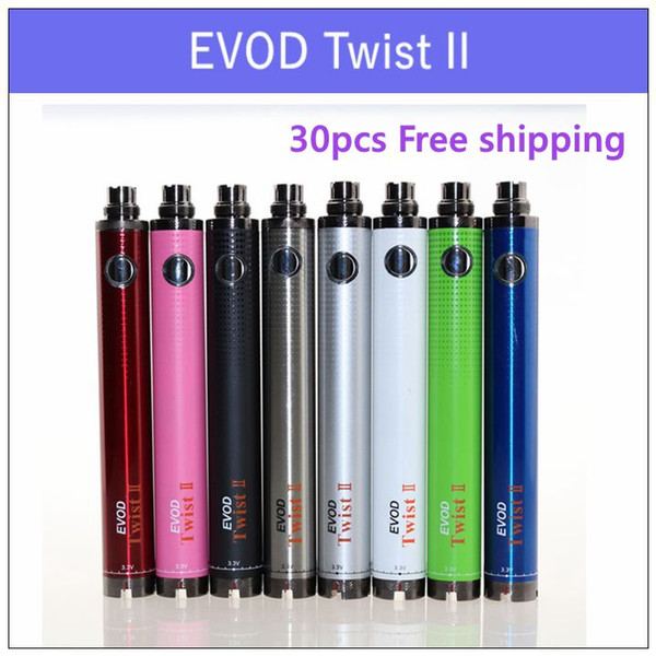 Evod Twist II 2 VV battery - 1300mAh 1600mAh ecigs battery VS tesla sidewinder 2 battery suit with CE4 CE5 H2 protank atomizer