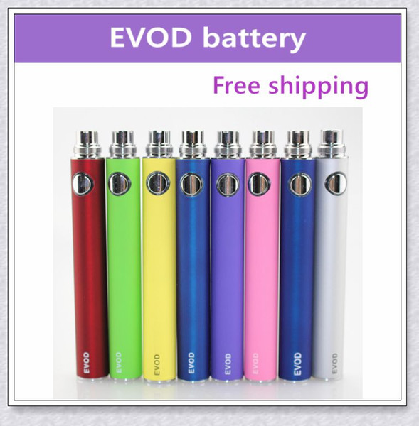 20pcs/EVOD ecig non-adjustable voltage battery 650 900 1100mAh electronic cigarette battery suit for all series ego kit ce4 ce5 mt3