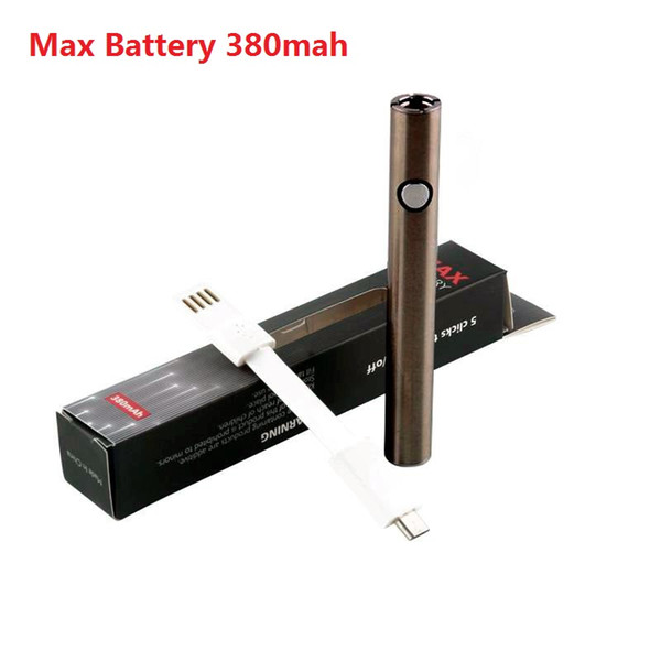 Original Amigo Itsuwa Preheating Max Battery 380Mah Vv Preheating Battery Thick Oil Vaporizer Pen 510 Thread E Cigarettes Vape