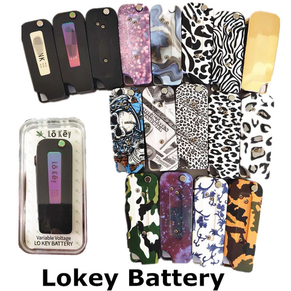 Lokey Preheat VV Battery Lo Key Battery 350mAh Variable Voltage Preheating Flip Vape Mod With Usb Charger For 510 Ceramic Cartridge