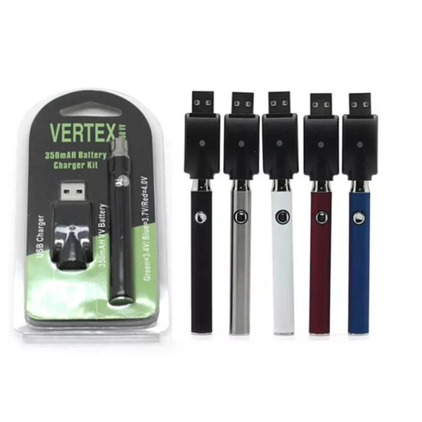 Original 350mAh Vertex Kit Variable Voltage Preheating Vertex Battery fit for liberty V1 V5 V6 X5 V9 DHL free shipping