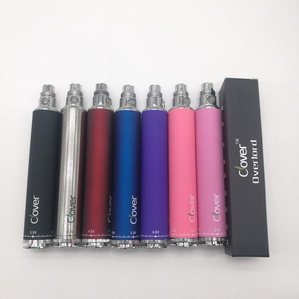 100% Original Clover Overlord 2600mah 510 Battery Twist Voltage 3.2~4.8V Clover 2600mah Many Colors Available High Performance