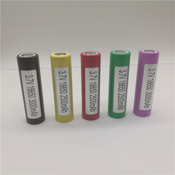 High Quality 18650 Battery HG2 HE4 HE2 25R 30Q 3.7V 2500mah 3000mah Rechargable 18650 Lithium Batteries for Ecig Mods