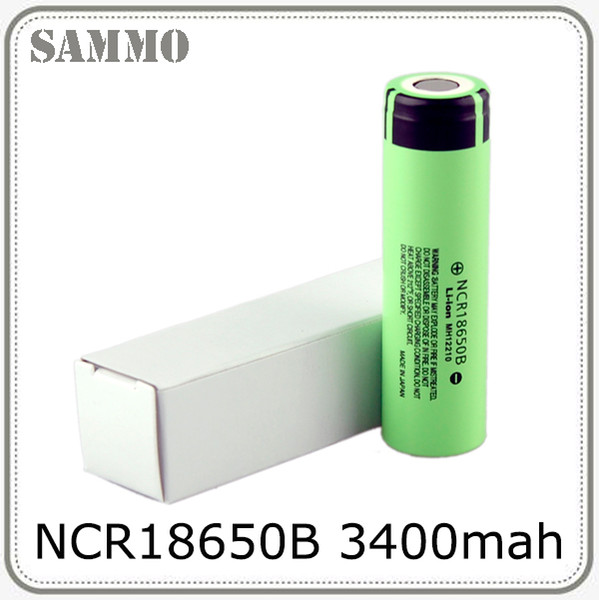 100% High quality18650 Li-lon batteriay NCR18650B 3400 mAh 18650 battery for Ecig FEDEX Free 0269007-1