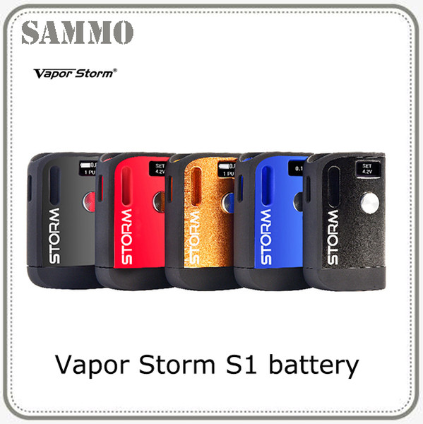 100% Authentic Vapor Storm S1 battery Mod 800mAh Adjustable Voltage Battery 510 thread Vape Box Mod VS imini palm vmod battery 0266272