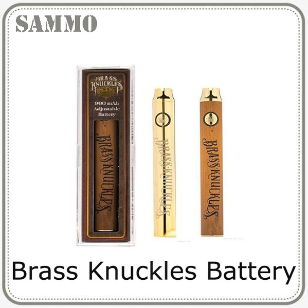 Brass Knuckles Battery Preheating Variable Voltage 650mAh 900mAh eCig Battery Pen For 510 Thraed Thick Oil Cartridge 0266236