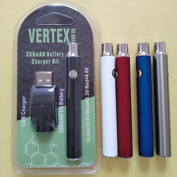 Preheat Battery Vertex Co2 Kits LO Battery co2 Oil Vaporizer 510 Vape Pen Vaporizer Batteries 350mah Lo VV Battery Ce3 Cartridge