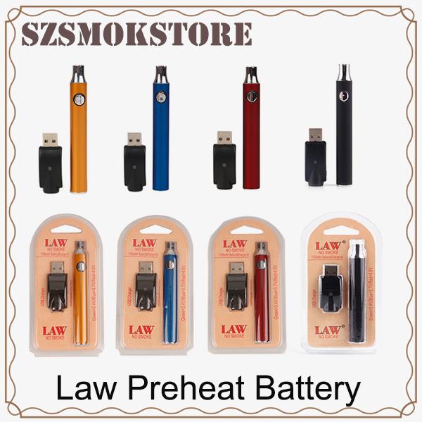 Law Preheat Battery Blister Charger Kit 1100mah PreHeat O Pen Bud Touch battery 510 thread pre-heat battery fit CE3 G2 G5Cartridges 0266177-