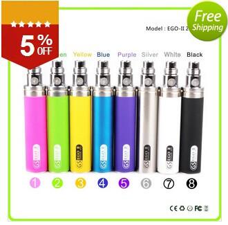 patent innovative 9 colors ego battery Ego 2200mah ego ii battery big capacity wholesale factory price DHL free Shipment