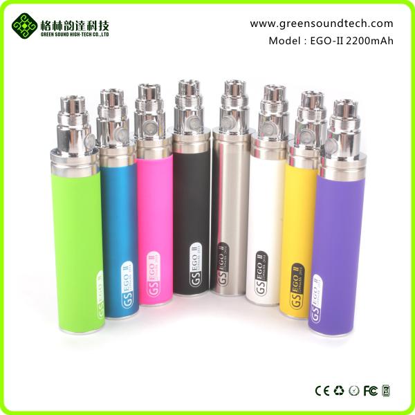 GS Patent 9 colors gs ego ii 2200mah Christmas crazy selling big capacity wholesale factory price