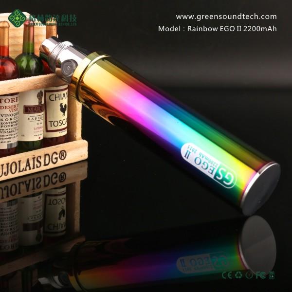 GS Ego II 2200mah Rainbow battery Rainbow Ego Battery Ego Rainbow battery DHL free shipment