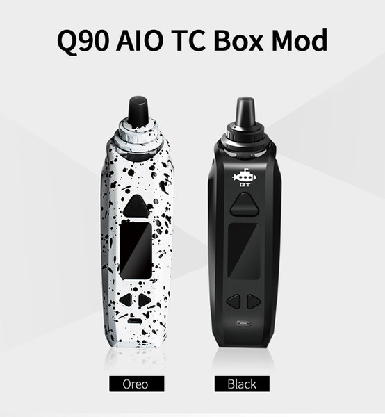 USA popular 90W Vaping Mod black NI TI SS Power box mod 5ml big capacity sub ohm tank 2200mah capacity 90w tc box mod