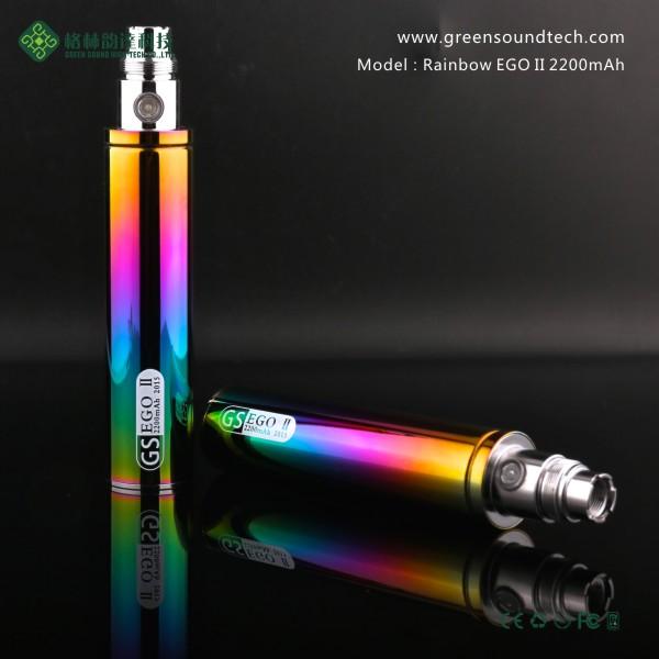 Christmas gift for family Ego Rainbow battery 2200mah GS ego II 2200mah Rainbow battery Vision Spinner Rainbow battery Ego