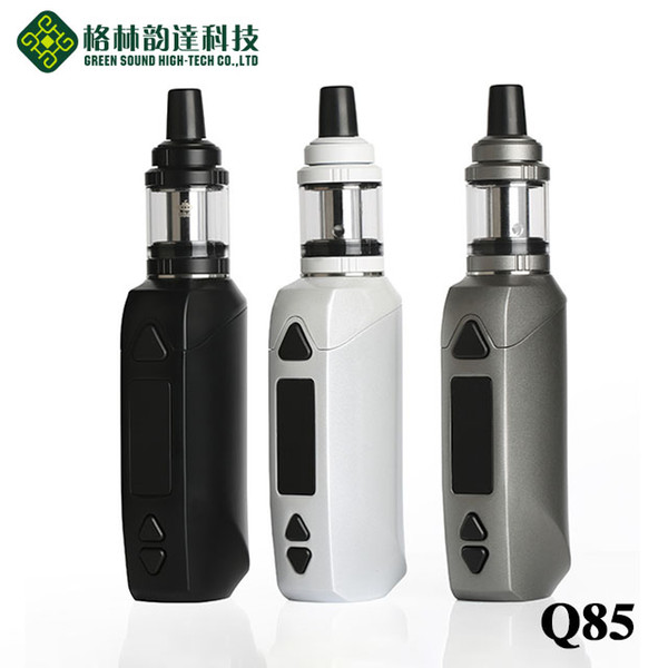 GS 85W Vaping Mod white NI TI SS Power box mod 2.8ml capacity 2200mah capacity 85w tc box mod Free shipment