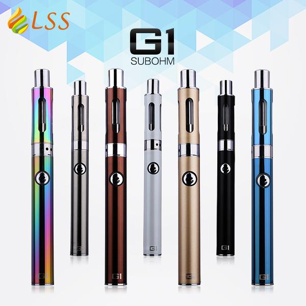 LSS new G1 with ego pen 650mah battery starter kit with low 0.5ohm resistance sub ohm electronic cigarette Free shipping!