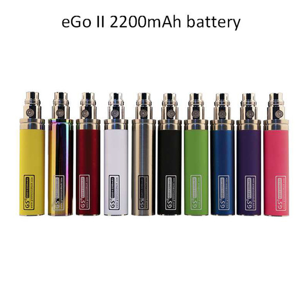 Greensound GS ego 2200mah battery GS Ego II Battery Huge Capacity KGO ONE WEEK Battery for Vaporizer Pen e cigarette 510 EGO Atomizer