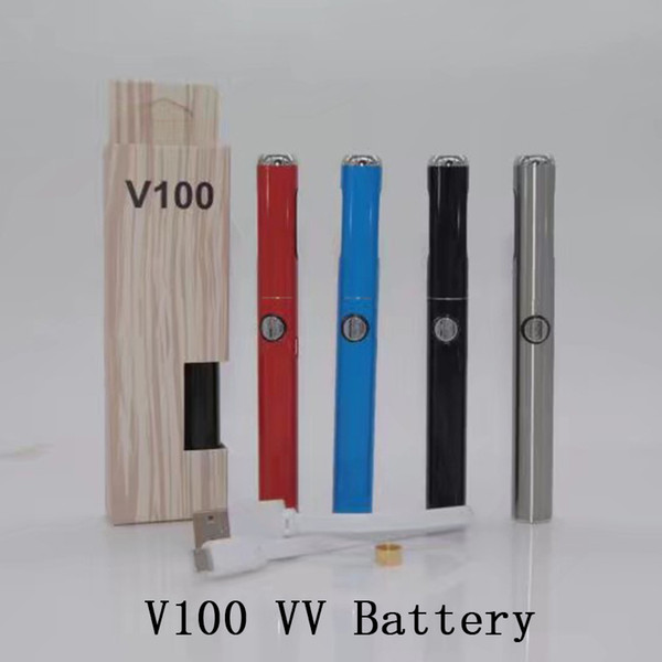 V100 Preheat VV Battery 650mAh Variable Voltage Electronic Cigarette Vape Batteries Fit 510 Thread Atomizers G2 Cartridges Magnetic Connnect