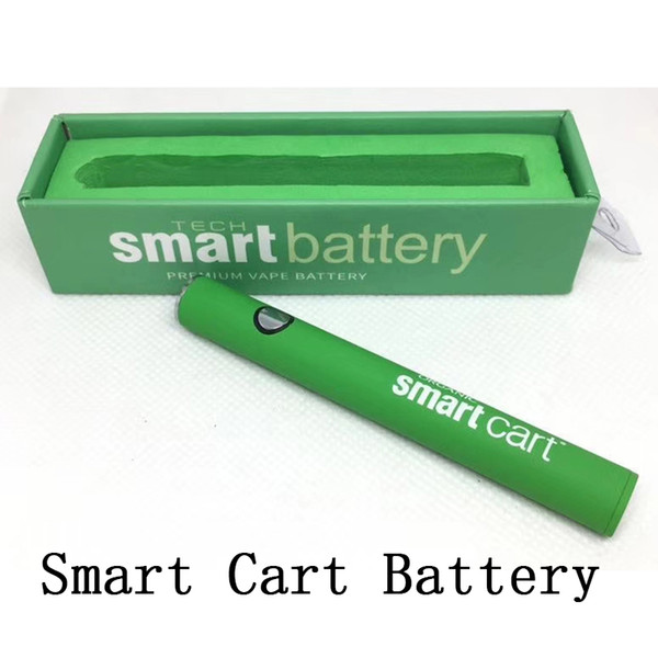 Hot Green Smart Cart Battery 380mah Variable Voltage 510 thread preheat smart battery Ecig Vape pen fit Smartcarts AC1003 M6T