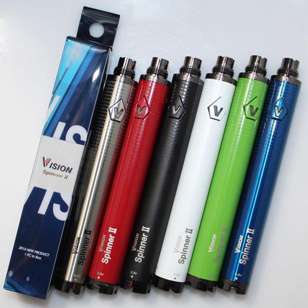 Wholesale Vision Spinner v2 variable voltage 3.3V-4.8V vision spinner ii battery 1600mAh, free shipping