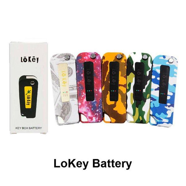 Colorful LoKey Mod Battery Lo key Vape 350mah preheating Batteries Voltage For Vape Cartridges Smart Carts AC1003 92a3