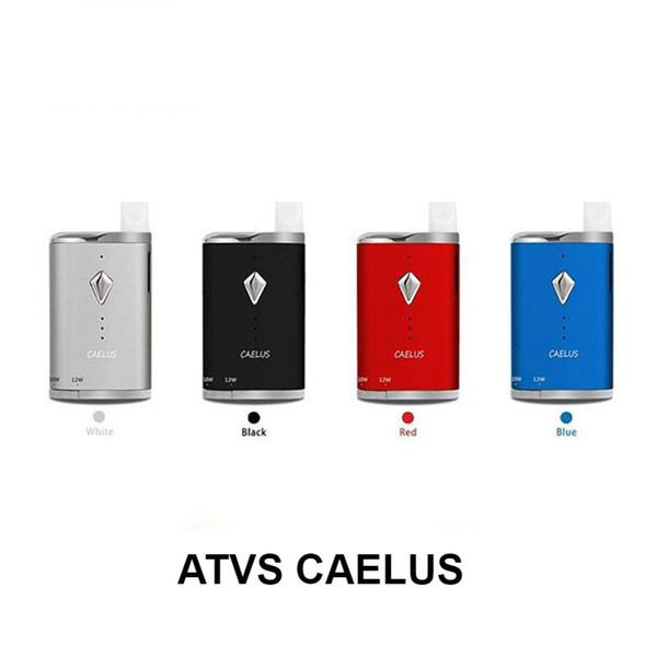 Authentic ATVS Caelus Box Mod Battery 650mAh Variable Wattage 12W with Bottom Twist Snot for Dank Kingpen Thick Oils Vape Cartridge Kit