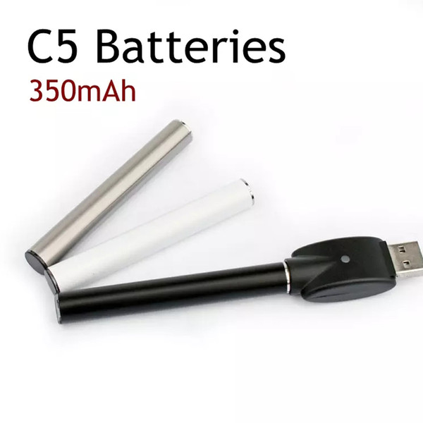 Vape Battery C5 Automatic 510 Preheating Batteries 350mAh for Electronic Cigarettes TH205 92A3 Thick Oil Cartridges E Cig Battery Vape Pens