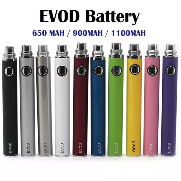 EVOD Battery 650mah 900mah 1100mah Electronic Cigarettes Battery for MT3 Atomizer CE4 CE5 CE6 Electronic Cigarette E cig cigarette Kit