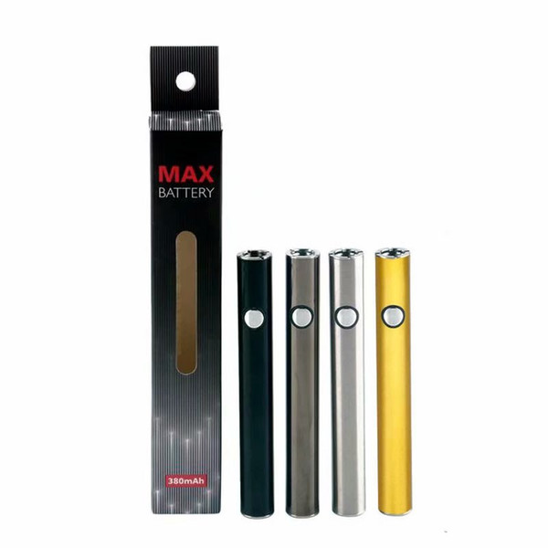 Original Amigo Max Preheat Battery 380mAh Variable Voltage Bottom Charge 510 Battery For Liberty V9 Thick Oil Vape Pen Cartridge Tank