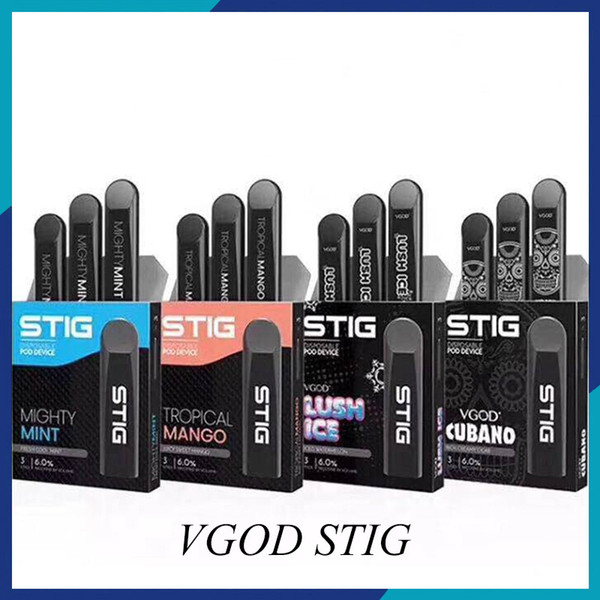 Original Vgod Stig Pod Starter Kits 270mAh Battery Charged Disposable Vape Pen E Cig Kit with 1.2ml Pods Portable Aio Authentic 0268096-2