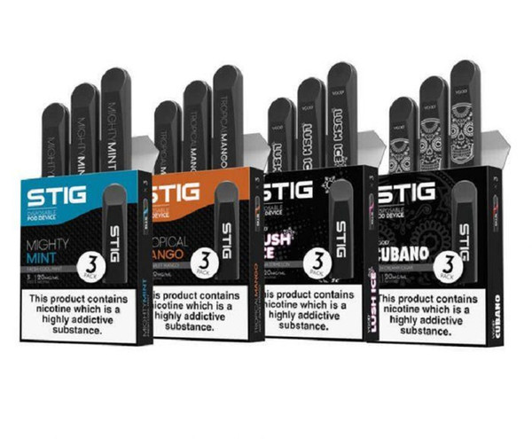 VGOD STIG Pen All in one Disposable 1.2ml Cartridge STIG Pod Device with 270mAhBattery Easy Take Away 4 Flavors Available