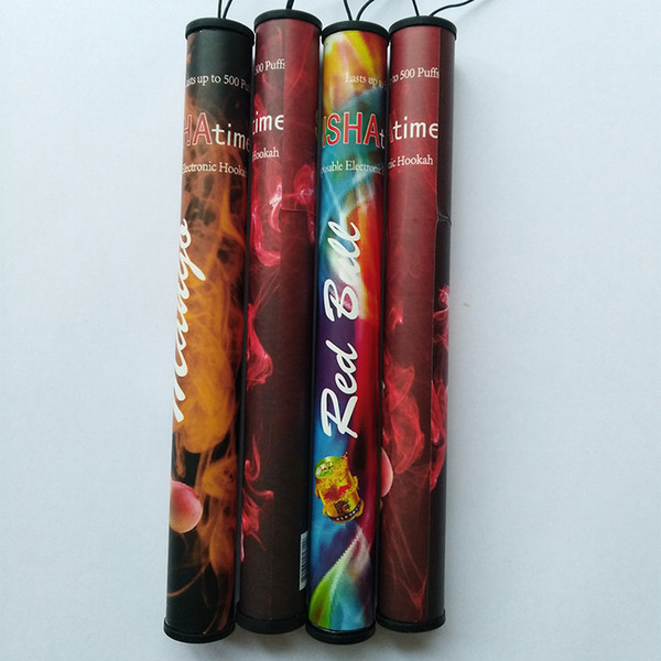 E ShiSha Hookah Pipe Pen Disposable Electronic Cigarette Fruit Juice E Cig Stick Shisha Time 500 Puffs DHL FREE