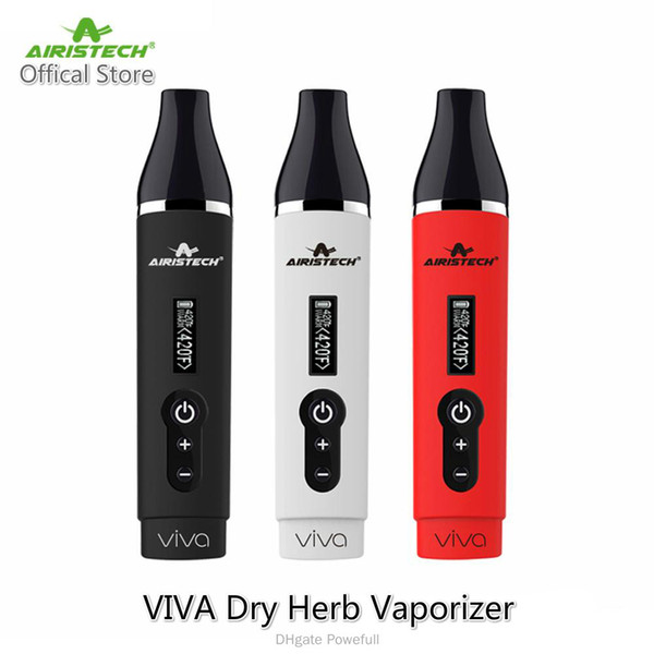 Airistech Official Store Herbva Viva Kit 2200mAh Dry Herb Vaporizer OLED Display Top Selling Vape Pen Kits With Ceramic Heating Chamber