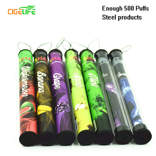 100 unids/lote EShiSha Hookah Pen Disposable Electronic Cigarette Shisha Time Pipe PenFruit Juice E Cig 500 Puffs Colorful hookah head free