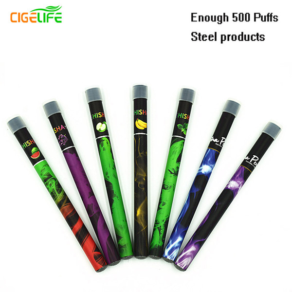 2016 Promotion Hot Sale Steel 35type 280mah 5 Unids/lote Shisha Time Pens 500 Puffs E Disposable Hookah Cigarette Lecteronic Cigarettes