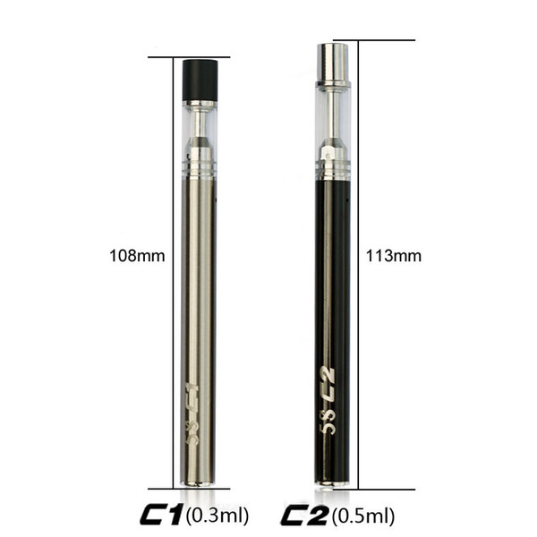 Vape Pen Atomizer 0.5Ml 0.3Ml Disposable E Cigarettes E Cig Starter Kit Ce3 Cartridge 510 Oil Vaporizer Cartridge Empty Glass Vape Atomizer