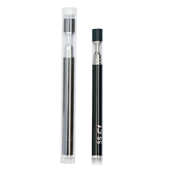 320mah Disposable Vapor Pens 5S C1C2 0.3Ml 0.5Ml Glass Tank Ceramic Coil Thick Oil Vape Tanks 500 Puffs Electronic Cigarettes Vapor