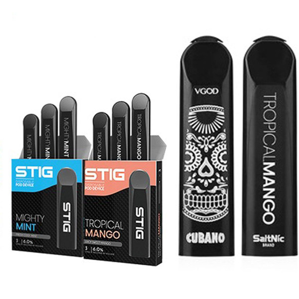 Authentic VGOD STIG Disposable Pod Device 270mAh Battery 1.2ml Cartridge 300 Puffs Disposable Vape Pen