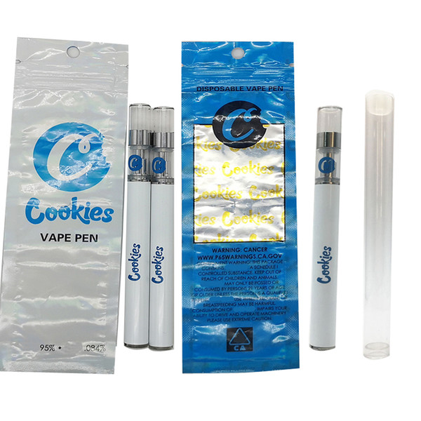 Cookies Disposable Vape Pens E Cigarettes Vape Kits 280mAh E Cig Battery 0.5ML Empty Vaporizer Pen Oil Cartridges Ceramic Coil Glass Tank