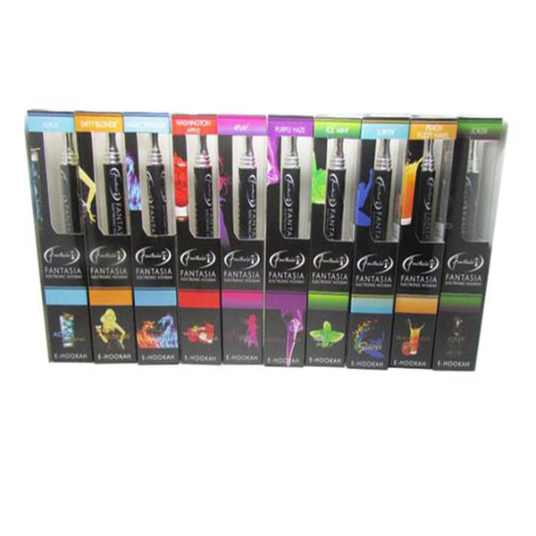 New Original Fantasia E hookah pen 800 puffs disposable hookah pen disposable hookah flavoured cigarettes 1BOX/12pcs Free DHL