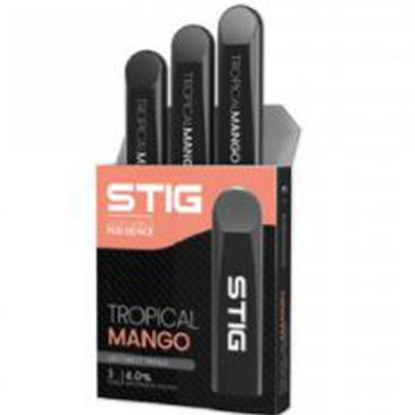 VGOD STIG Pods Vape Cartridges 3Pcs Pack 1.2ml STIG Pods Cartridge 270mAh Fully Charged STIG Disposable Vape Pen Portable E Cigarette Vapor