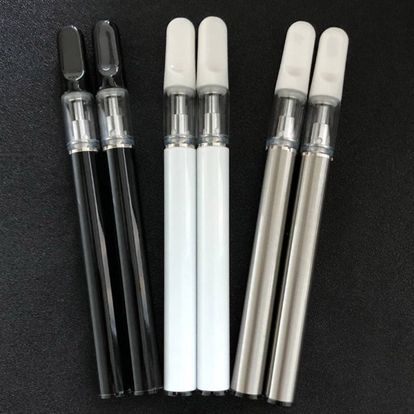 Ceramic Disposable Vape Pen Kit 400mAh Battery 0.5ml Empty Vaporizer Pen Cartridge for Thick Oil DHL Free