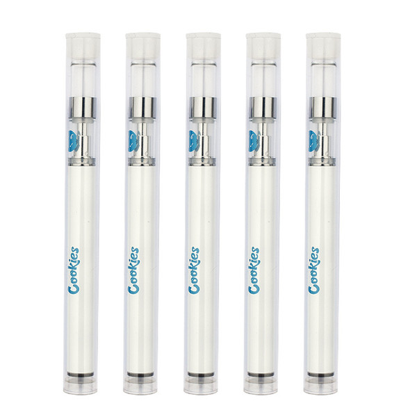 Hot Cookies Vape Pen Kit 350mAh Battery Disposable Thick Oil Carts Cartridge Vaporizer 0.5ml Ceramic Coil Glass Tank Kits AT214